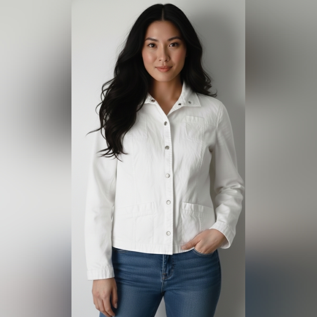 Elliott Lauren White Jacket Size 14
